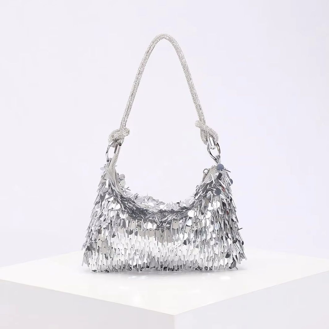 Fashion Street Night - Bolsa de Ombro Fina em Formato