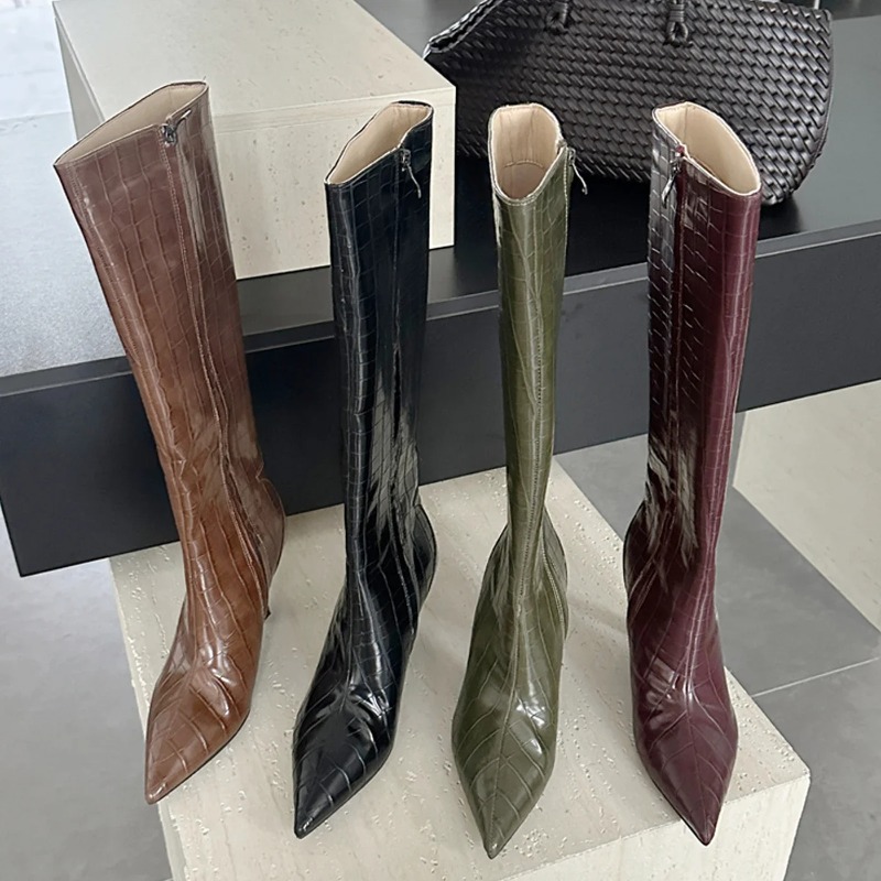 Botas Femininas de Cano Alto E - Street Fashion Canada avaliação e preço