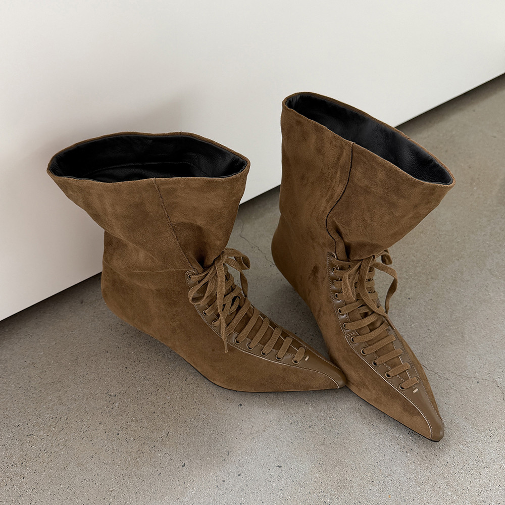 Botas de cano curto vintage, e - Street Fashion Canada avaliação e preço