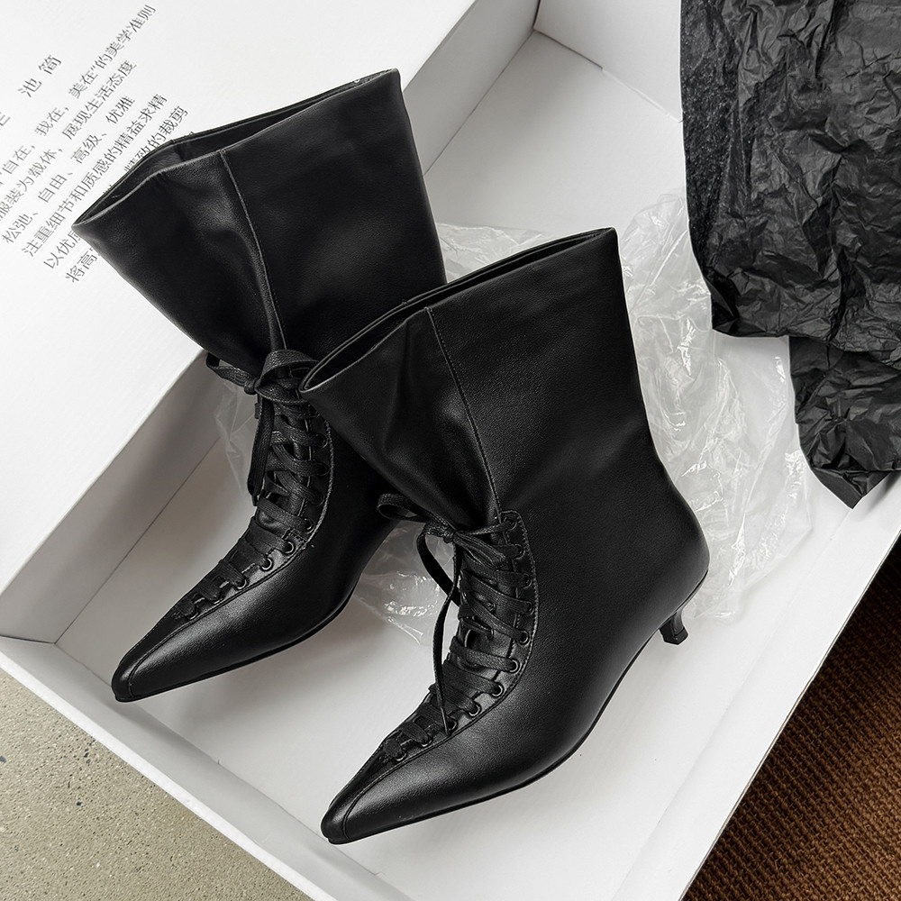 Botas de cano curto vintage, e - Street Fashion Canada avaliação e preço